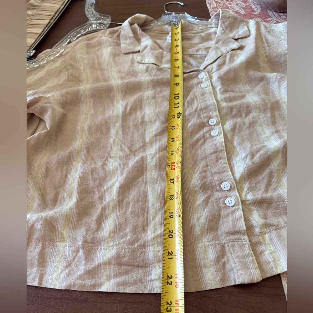 NWT Stars Above Matching Striped Top & Wide Cropped Pants (SZ L Top, XL Pants) - Picture 14 of 16
